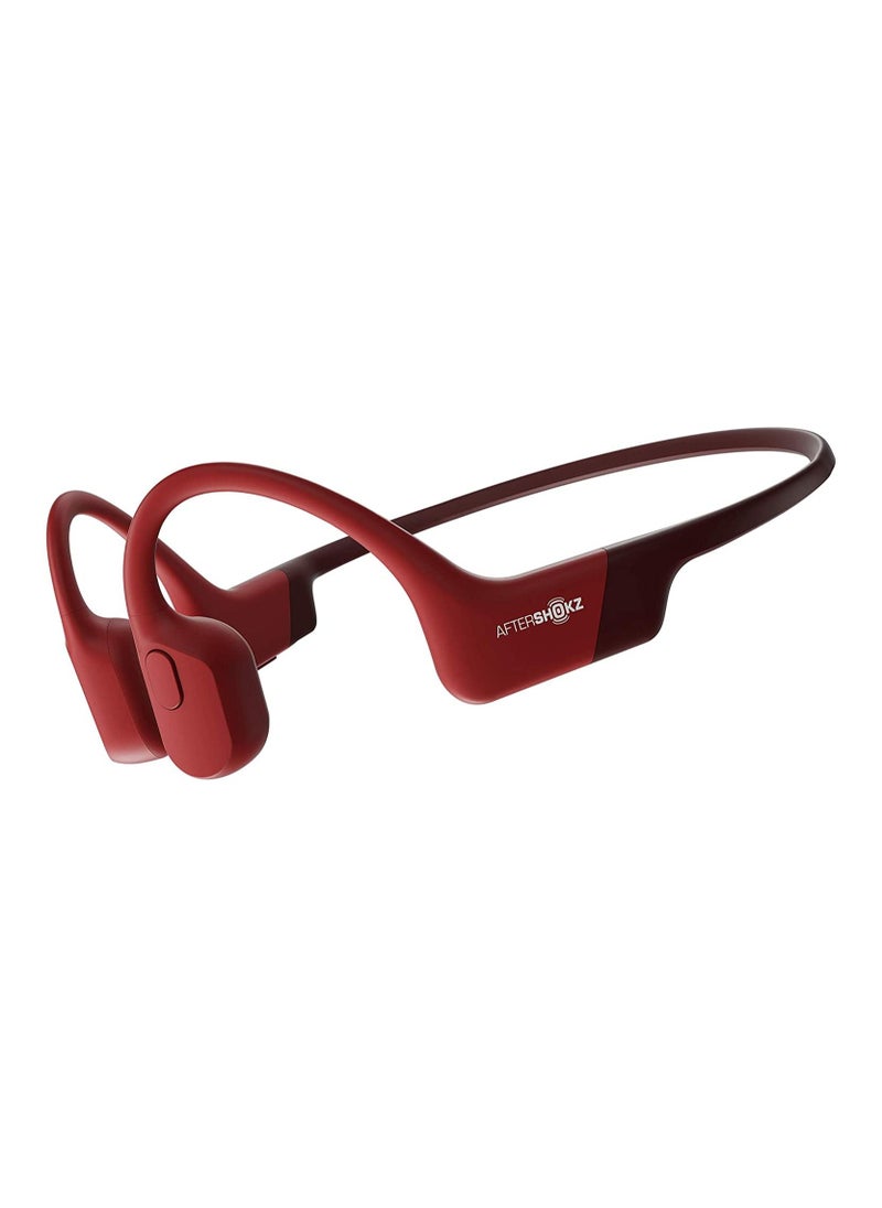 SHOKZ - سماعات الرأس الرياضية Shokz OpenRun للتمرين (أحمر) - Image 1