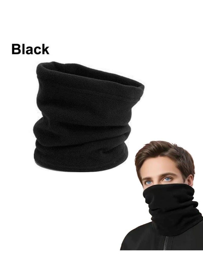 وشاح شتوي حراري من الصوف القطبي، مناسب للرياضات الشتوية، قناع للوجه، قبعة، ووشاح، 20 × 10 × 20 سم - Image 1