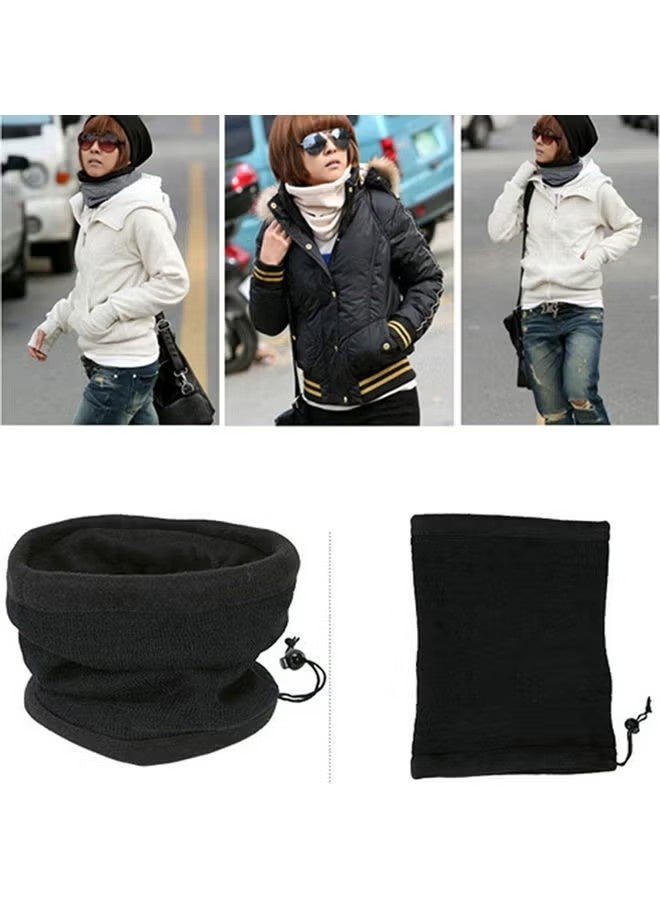 وشاح شتوي حراري من الصوف القطبي، مناسب للرياضات الشتوية، قناع للوجه، قبعة، ووشاح، 20 × 10 × 20 سم - Image 3
