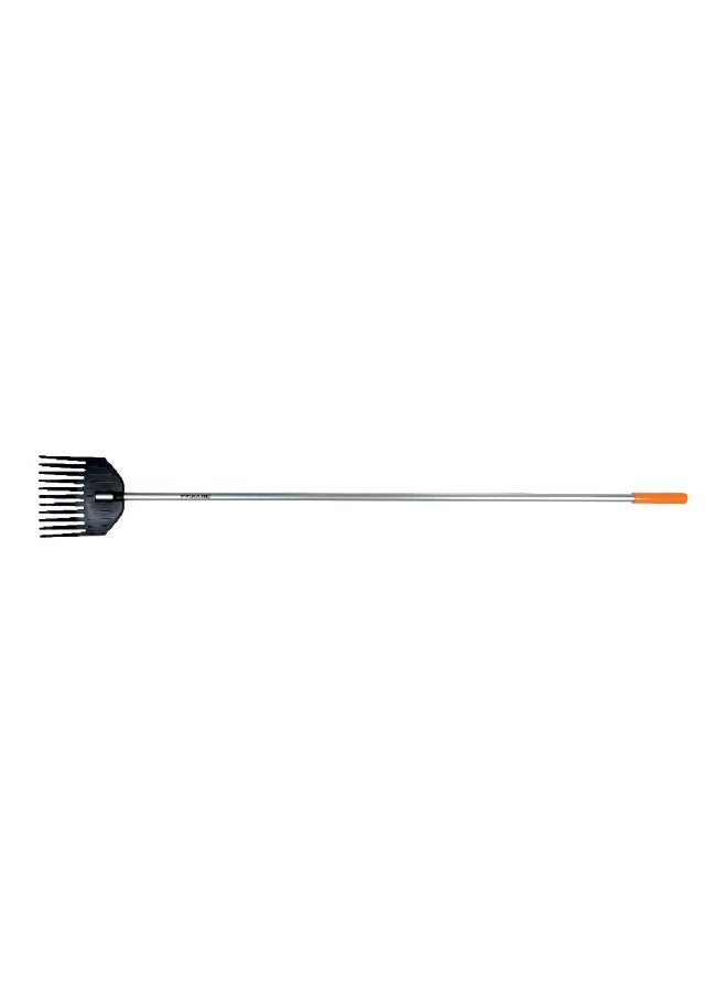 Fiskars Easy Long Handle Maneuverable Advanced Design Shrub Rake Black 167.64 x 21.59 x 4.57 cm 7288525