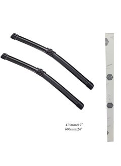 general brand Car Windshield Wiper Set, High Quality Material, Size 475 Mm, 19 Inch - 600 Mm, 24 Inch, 2 Pieces, GOLF 5 / A5 