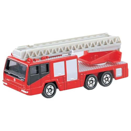TOMY Takara Tomy Tomica No108 Hino Aerial Ladder Fire Truck - Image 1