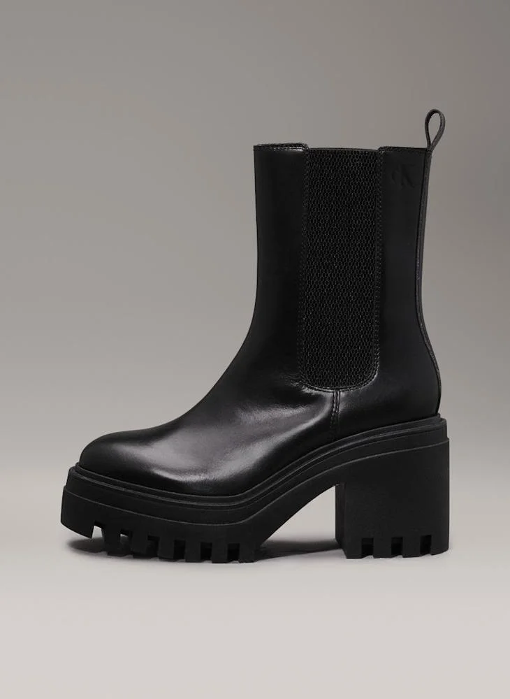 كالفن كلاين جينز Chunky Heeled Chelsea Boots