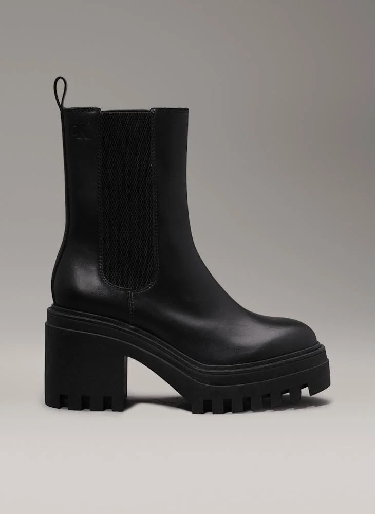 كالفن كلاين جينز Chunky Heeled Chelsea Boots