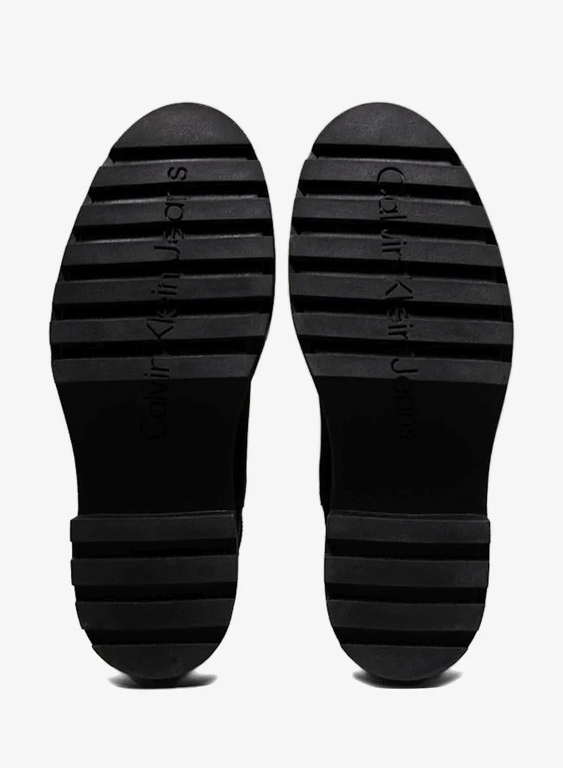 Calvin Klein Jeans triple black Leather Chunky Heeled Chelsea Boots for Women | Best Price UAE