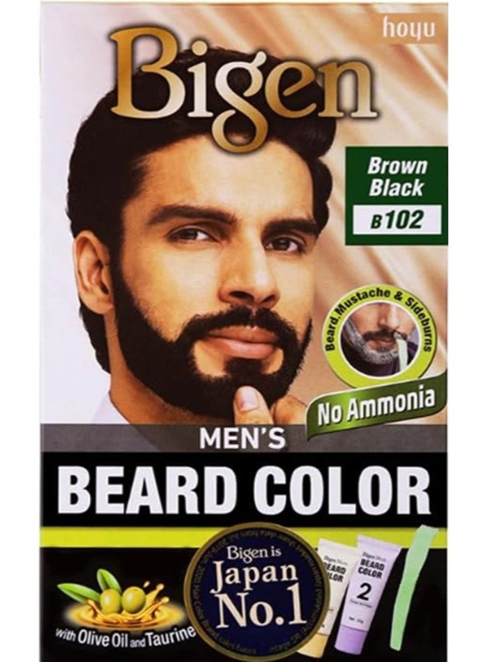 Bigen B102 Black Brown beard hair dye for men - Image 1
