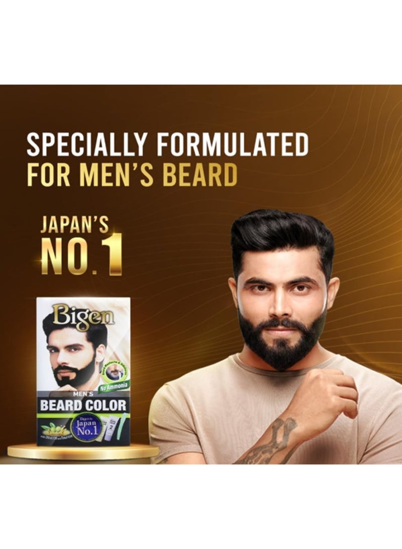 Bigen B102 Black Brown beard hair dye for men - Image 2