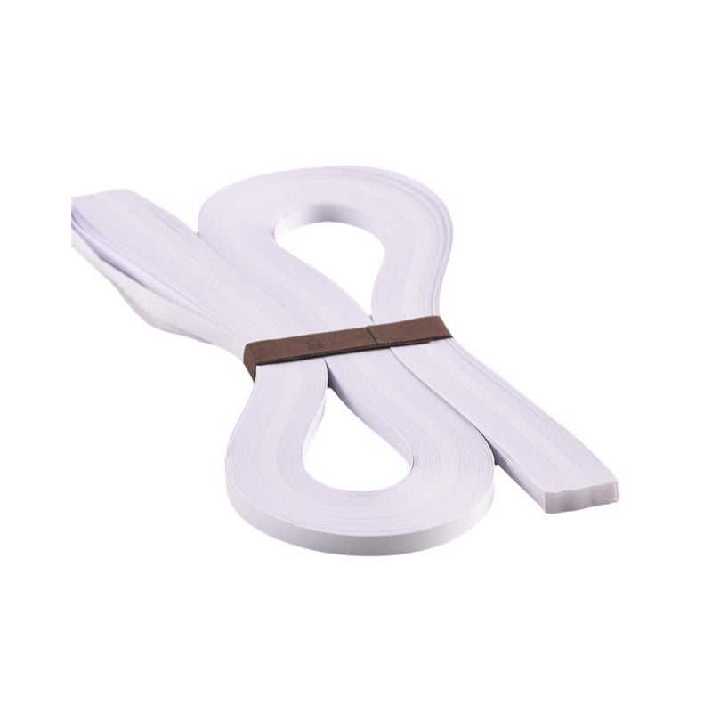 ODETOJOY Quilling Paper Strip 3mm White Quilling Strips 3mm Quilling Paper 1/8inch Single Color White Craft Paper Filigree