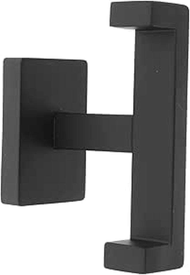 Stainless Steel Double Hook Towel Holder For Bathroom Shower Door Space Saving Organizer - Image 1
