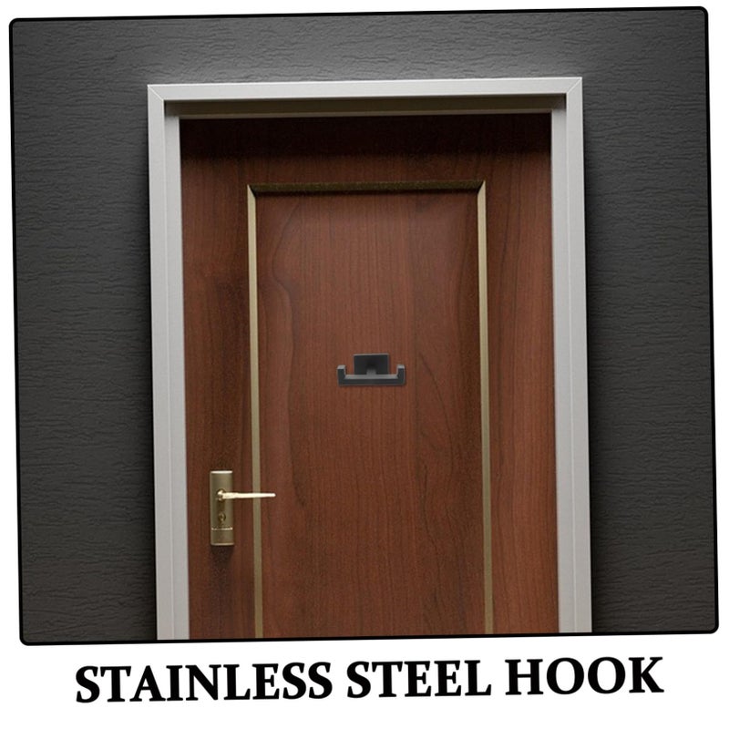 Stainless Steel Double Hook Towel Holder For Bathroom Shower Door Space Saving Organizer - Image 4