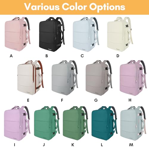 Taygeer Carry On Backpack for Men Women Travel Backpack with Water Bottle Pocket Shoe Pouch Laptop Mochila 173inch Flight Approved College Teacher Tote Bag for Business Travel Grey - Image 3