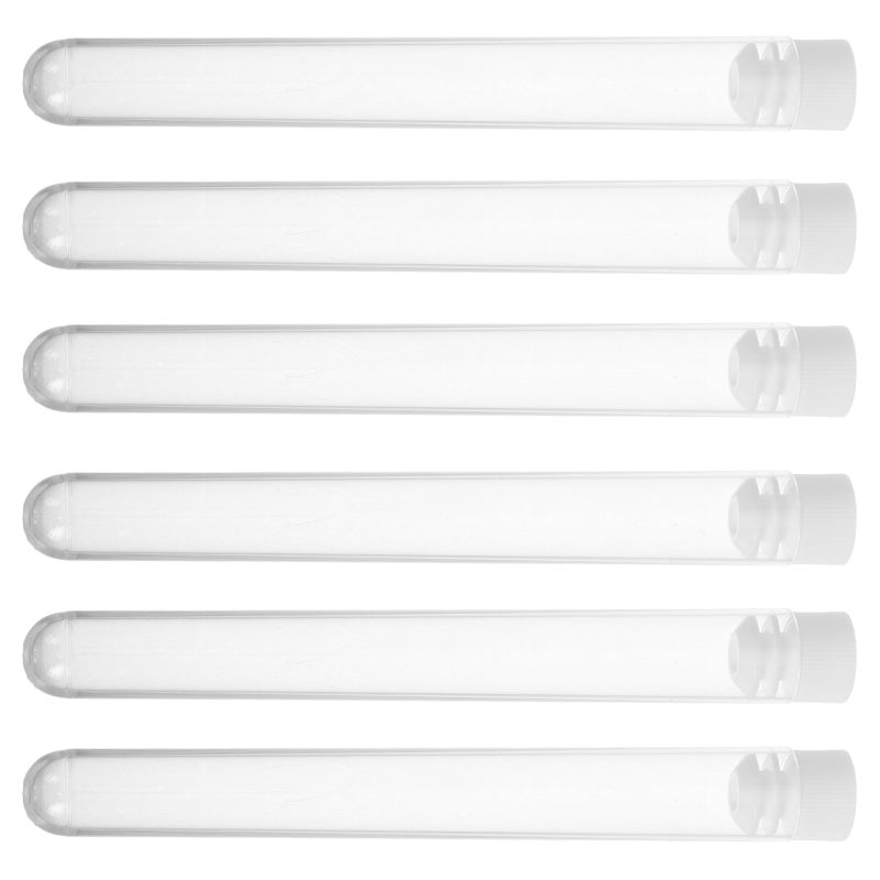 15pcs Clear Test Tubes With Caps Eyelash Brush Storage Case Containers Portable Transparent Makeup Brush Tubes Without Brush For Party Favors And Experiments - Image 5