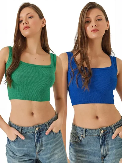 Bianco Lucci LUCCI 2-Pack Basic Tank Top