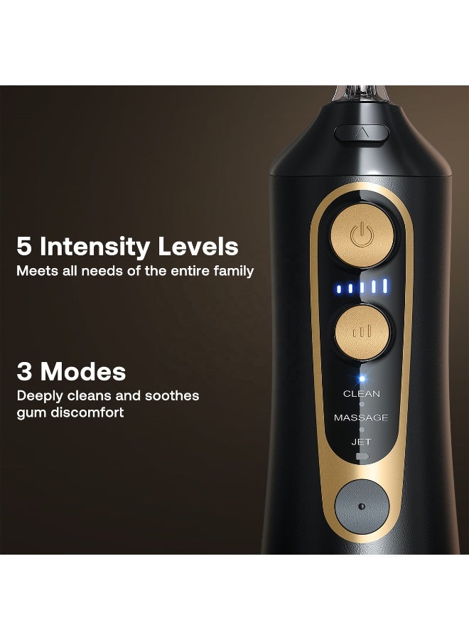 BlueFire Bitvae C6 Cordless Water Flosser – 15 Cleaning Modes, 3 Pressure Settings & 5 Intensity Levels, 300ml Reservoir, IPX7 Waterproof, 40-Day Battery Life, USB Rechargeable for Home & Travel Oral Care, Plaque Removal & Gum Health - Image 3