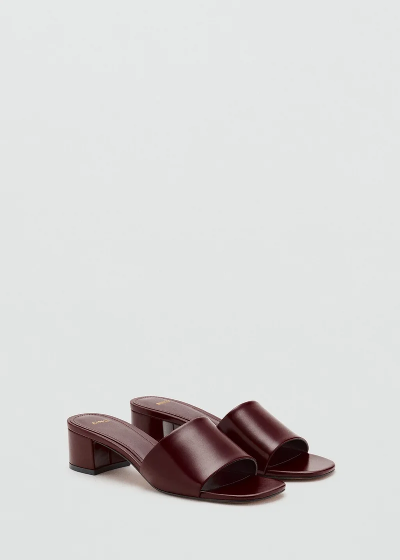 مانجو Block-heel sandals with strap