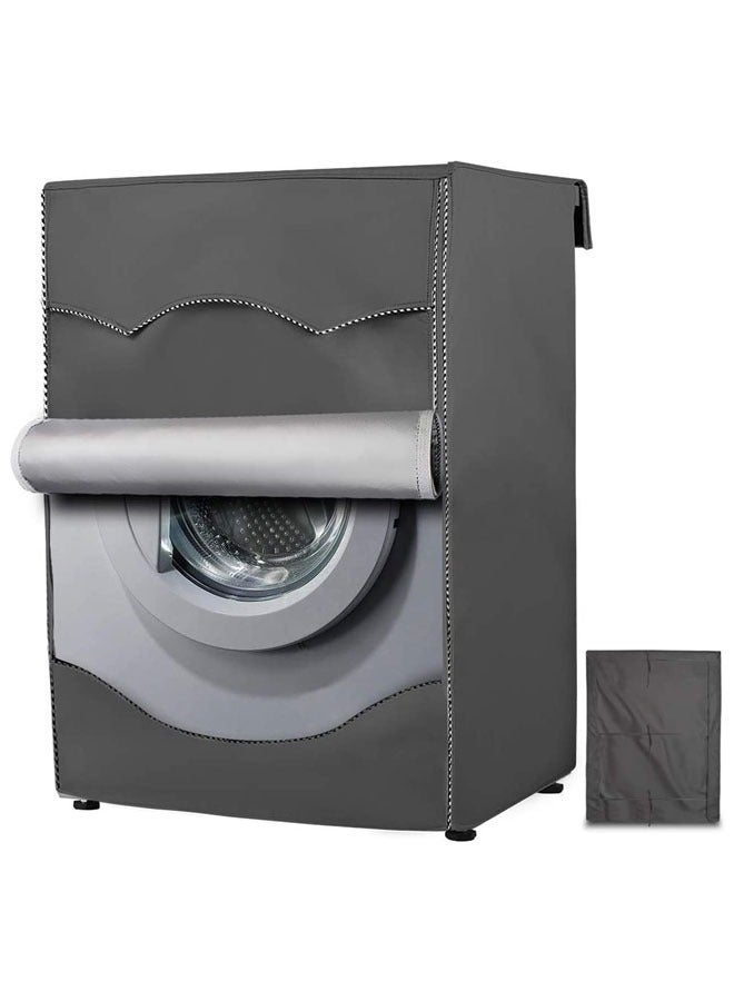 Washing Machine Cover/Dryer Cover,Fit for Most 7.5-12KG. Front loading Machine,Cover on 4 Sides-Maximum Protection(Gray，W27 D33 H39 inches) - Image 1