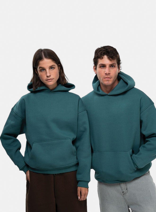 In Your Shoe Teal Basic Heavy Oversized Hoodie - Image 3