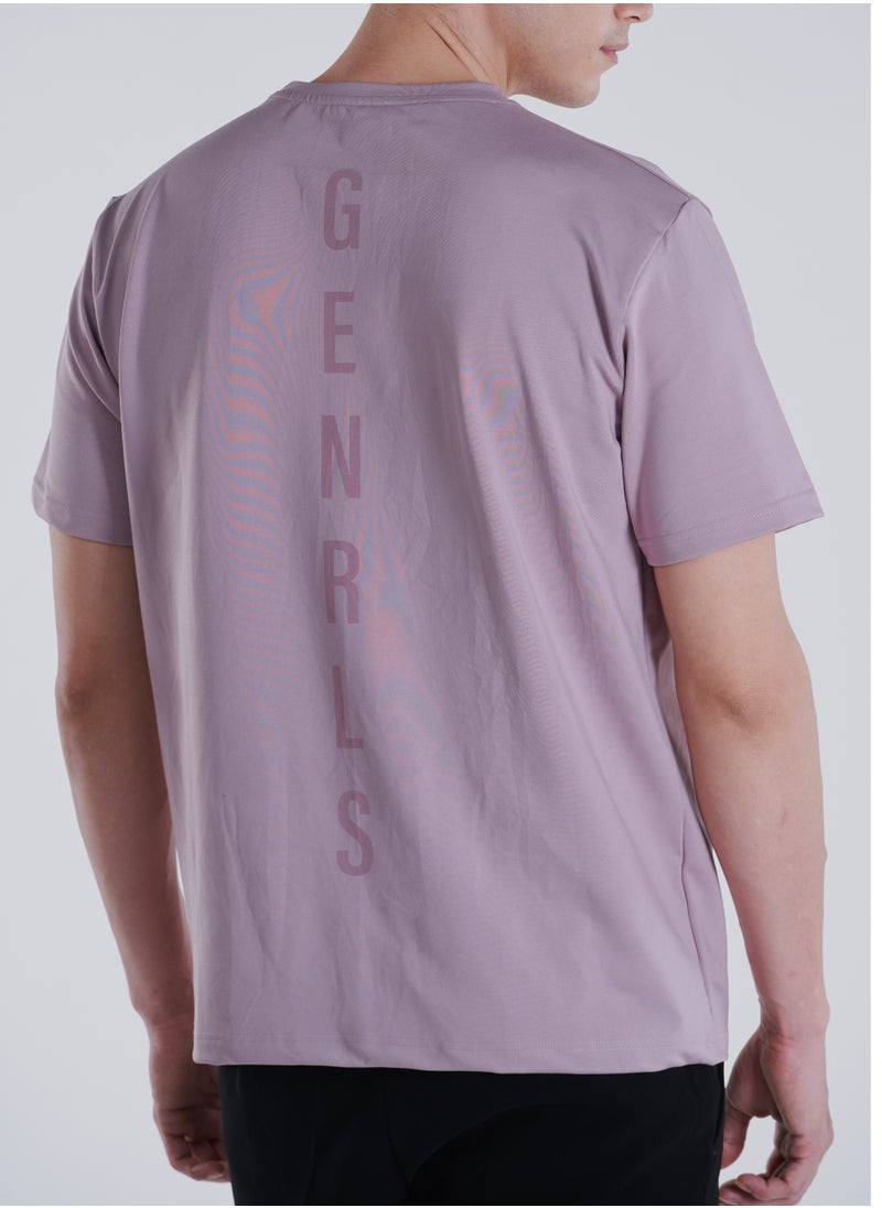 GENRLS Men's Everyday Fit T-shirt Lilac  - Image 4