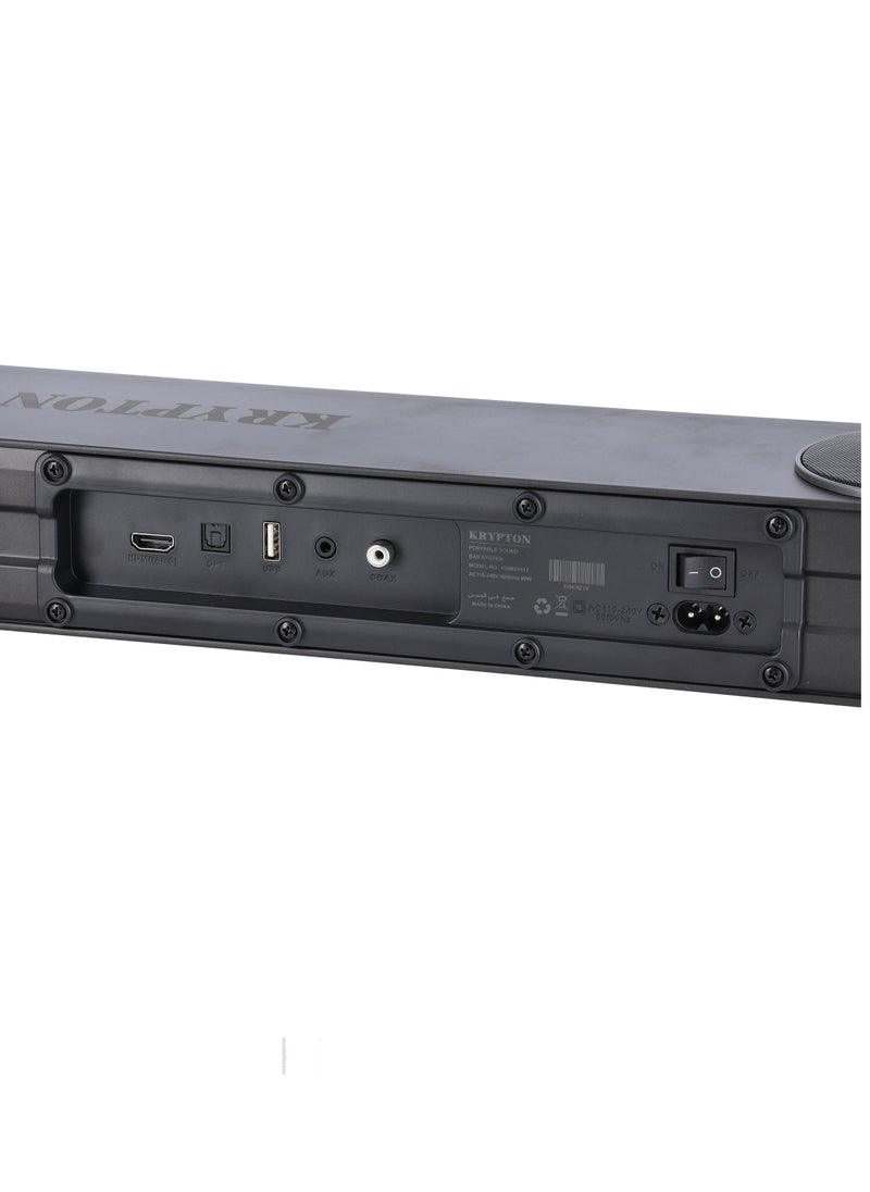 KRYPTON - Portable Sound Bar System, LED Display, Deep Bass, KNMS5417 | Optical, HDMI & Coaxial Input | Compatible with Mobile, TV, DVD, Home Theatre System, Tablet PC, Laptop, CompPortable Sound Bar System, LED Display, Deep Bass, KNMS5417 | Optical, HDMI & Coaxial Input | Compatible with Mobile, TV, DVD, Home Theatre System, Tablet PC, Laptop, Computer & More - Image 1
