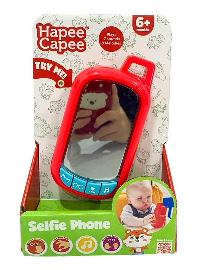 Hapee Capee Selfie fun Phone, Educational Baby Toy, First Baby Selfie, Gift Toys for 6+ Months Babies, Kids Selfie Phone for Baby Preschool Education.  - Image 2