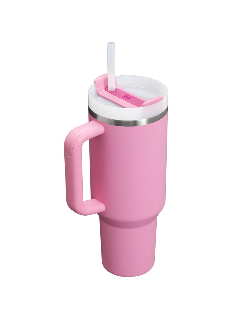 Stanley - Stanley cup H2.0 Stainless Steel with Lid and Straw for Water Iced Tea,Coffee and Smoothie,Peony,40 oz - Image 1