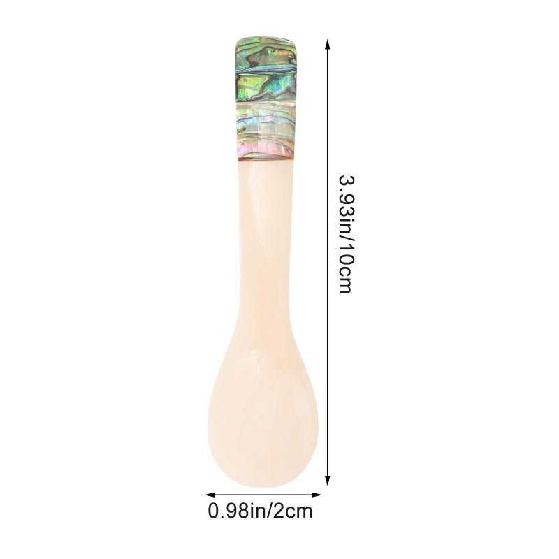 Small Caviar Spoon for Ice Cream Cappuccino Shell Shaped Household Kitchen Dining - Image 3