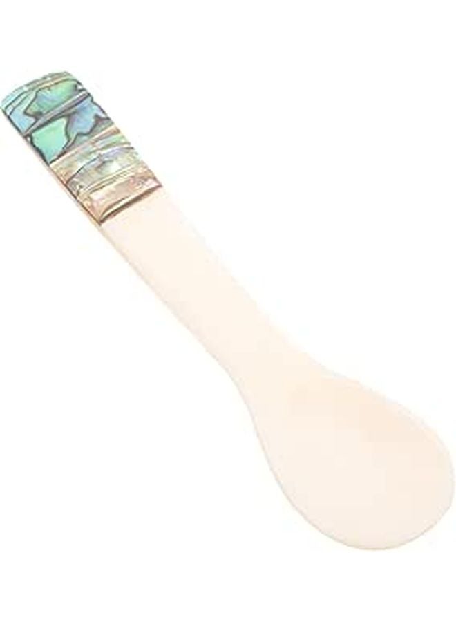Small Caviar Spoon for Ice Cream Cappuccino Shell Shaped Household Kitchen Dining - Image 1