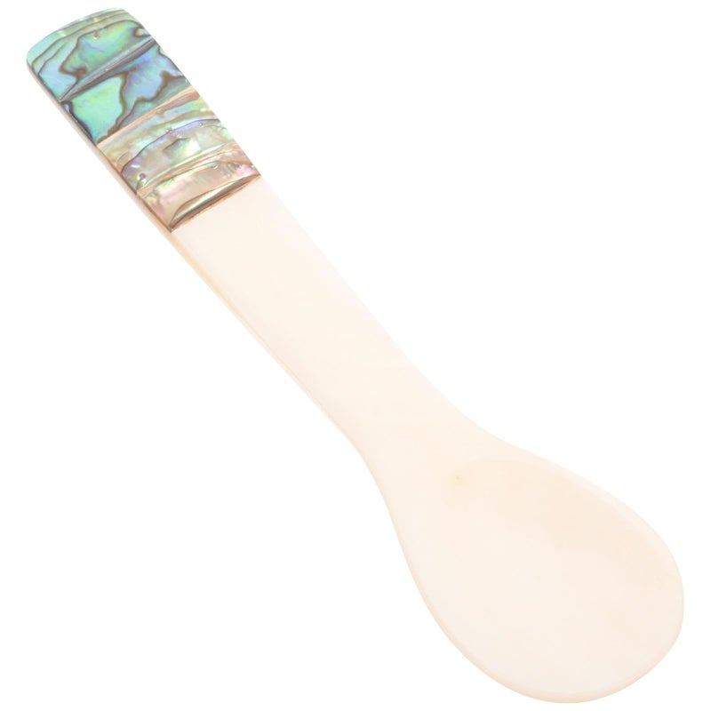 Small Caviar Spoon for Ice Cream Cappuccino Shell Shaped Household Kitchen Dining - Image 2