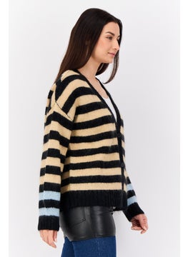 ESPRIT Women Yarn Dye Knit Cardigan, Multicolor  - Image 3