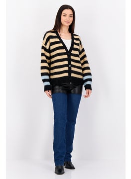 ESPRIT Women Yarn Dye Knit Cardigan, Multicolor  - Image 2