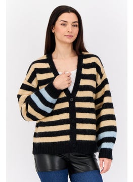 ESPRIT Women Yarn Dye Knit Cardigan, Multicolor  - Image 1