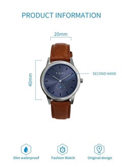 TOMI Elegant Wrist Watch For Men Size 40mm  - Image 5