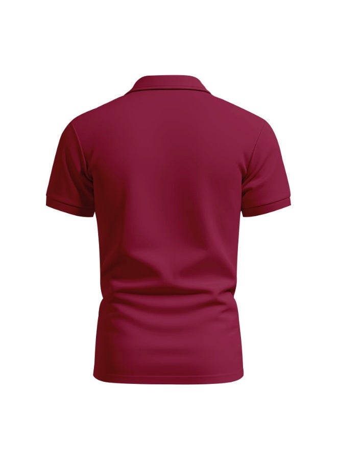 American Style Summer Men's Thin Quick Dry Ice Silk National Flag Print Breathable Polo Shirt Casual Short Sleeve Loose Fit - Image 3