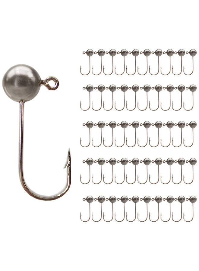 Generic 50pcs Fly Tying Jigs Kit Jig Heads for Fly Fishing, Jig Head Fly Fishing Hooks DIY Lure Making Kit Suit for Tying Flies - Image 1