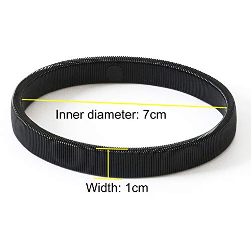 lasenersm 6 Pieces (3 Pairs) Anti-Slip Shirt Sleeve Holders Arm Sleeve Garters Stretch Metal Armbands Arm Bands Elastic Armbands for Man Band Stretch Garters, Black Golden Silver - Image 3