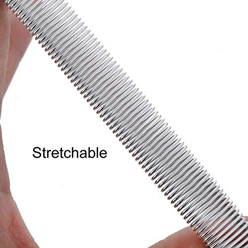 lasenersm 6 Pieces (3 Pairs) Anti-Slip Shirt Sleeve Holders Arm Sleeve Garters Stretch Metal Armbands Arm Bands Elastic Armbands for Man Band Stretch Garters, Black Golden Silver - Image 4