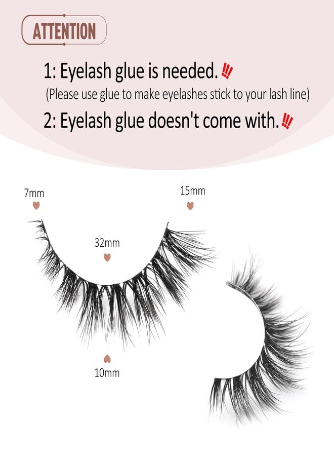 Onlyall رموش فقط جميع رموش صناعية رموش عيون قطة رموش كثيفة رموش وهمية رموش رقيقة رموش منك رموش طبيعية كثيفة 15 مم رموش D35 - Image 3