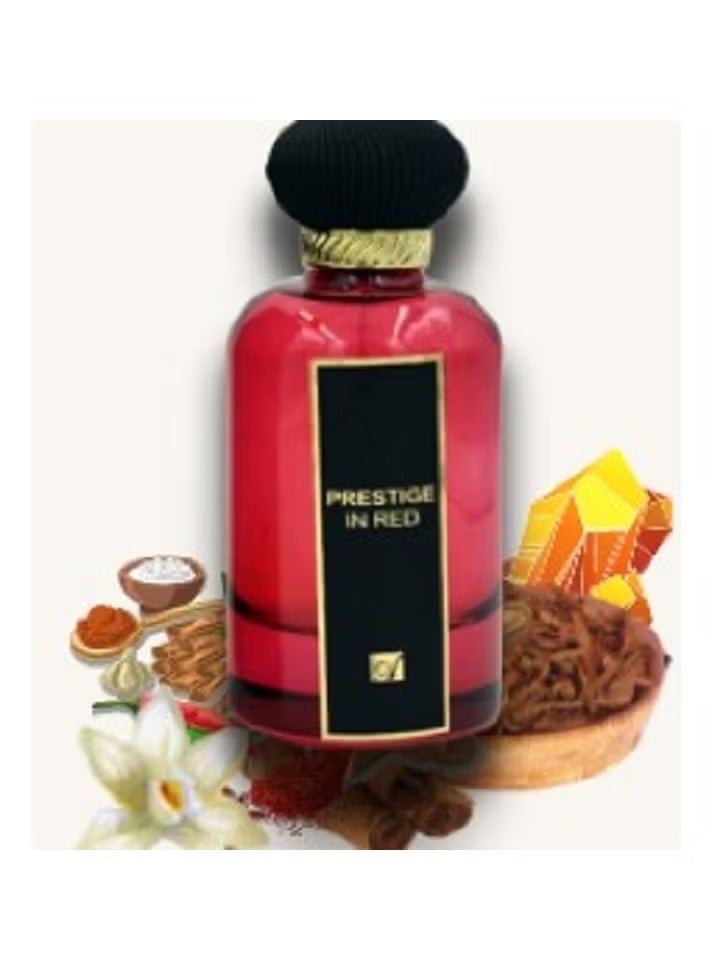 Mahmood Saeed PERFUME PRESTIGE IN RED 100 ML - Image 2