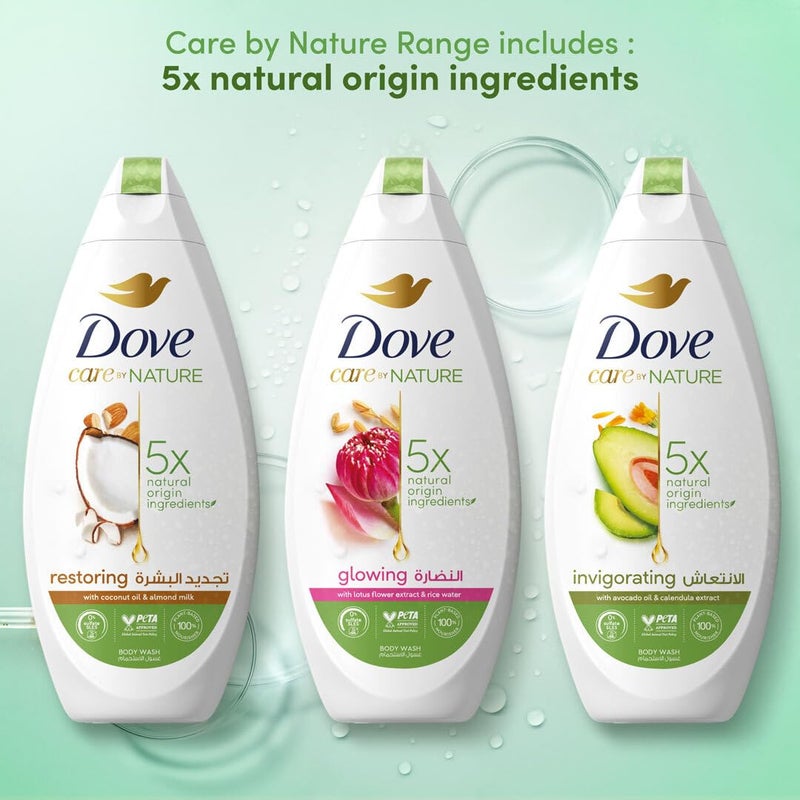 Dove Glowing Ritual Lotus Flower & Rice Water Body Wash 500 Ml - Image 5