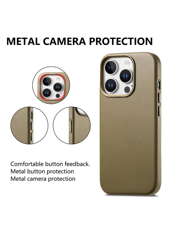 S-TOP Case For iPhone 15 Pro Electroplated Metal Button MagSafe Phone Case - Image 2