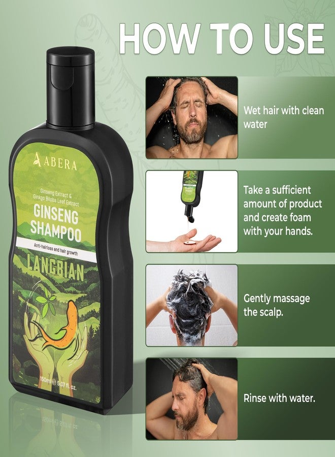 ABERA High-Performance Anti-Dandruff Shampoo - Herbal Formula with Langbian Ginseng Extract, Sulfate & Paraben Free, Deep Cleansing, Fights Itchy Scalp & Scalp Fungus - 5.07 Fl Oz - Image 5