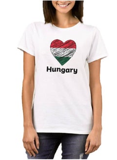 PRINTSHOP4ME Hungary Unisex Adult T-Shirt - Short Sleeve Round Neck Cotton Tshirt for Men and Women - Soft and Comfortable - Gift for Football Fans  - Image 2