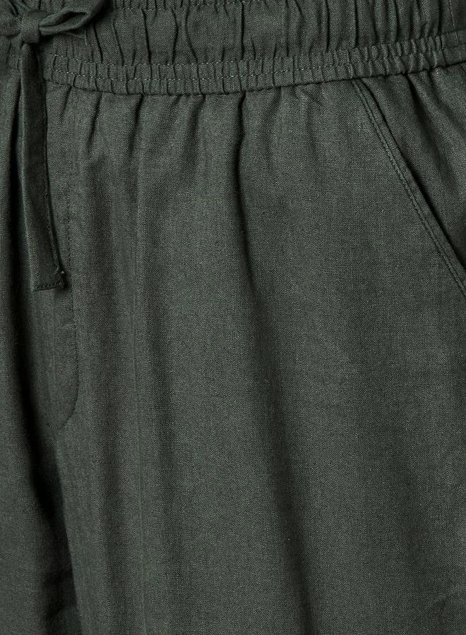 Splash FAV Men Straight Fit Linen Blend Trousers