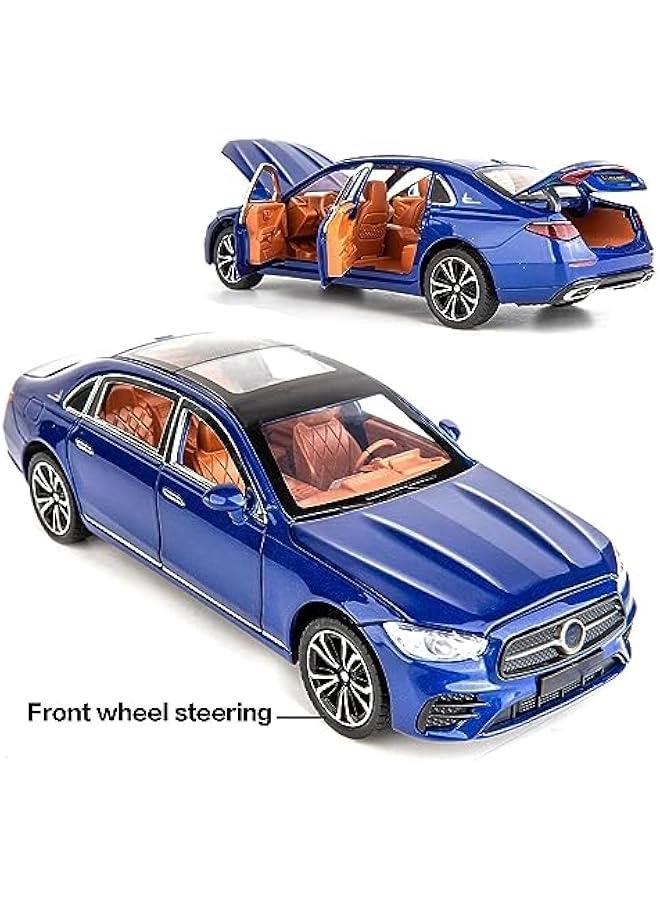 1/24 Benz E300 Model Car,Zinc Alloy Pull Back Toy Diecast Toy Cars with Sound and Light for Kids Boy Girl Gift(Blue) - Image 4