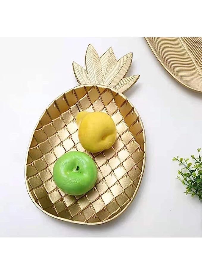 Premium Gold Pineapple Serving Tray – A Unique Touch for Your Special Gatherings - Image 1