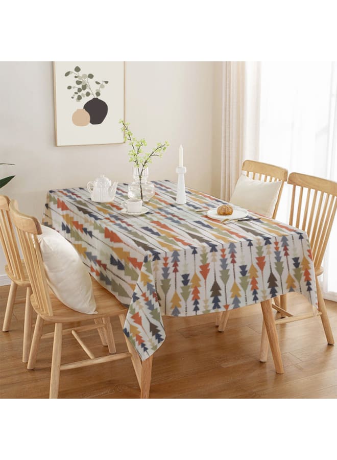 Intex Curtains House Sofia Elegance Rectangular Tablecloth – Luxurious Linen Velvet Fabric – Perfect For Home Décor , Dining Tables, And Special Occasions  Single Piece Multicolour -  130 X 190 Cm - Image 1