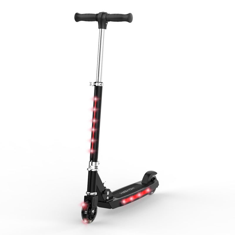 Hover-1 Lunar Kids Folding Kick Scooter with Color-Changing LED Light Up Wheels, Foot Brake, Adjustable Height Handle, and Light Weight Design - Image 1