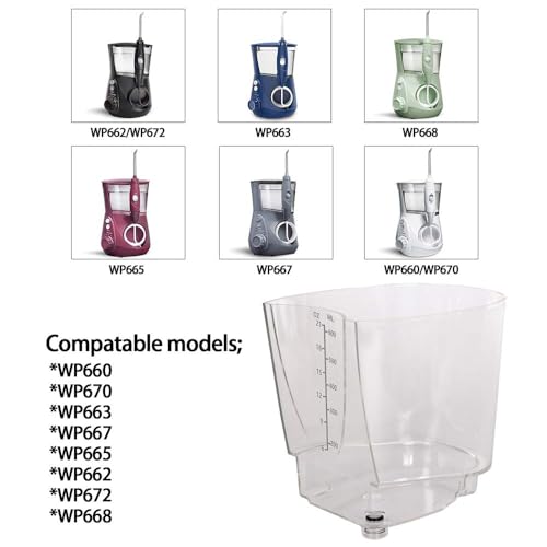 MIHAUS Replacement Parts for Waterflosser Oral Irrigator Dental Aquarius Compatible with Waterpic WP-660 WP-662 WP-670 WP-672 WP-665 WP-667 WP-663 WP-668 Reservoir Gasket Valve - Image 3