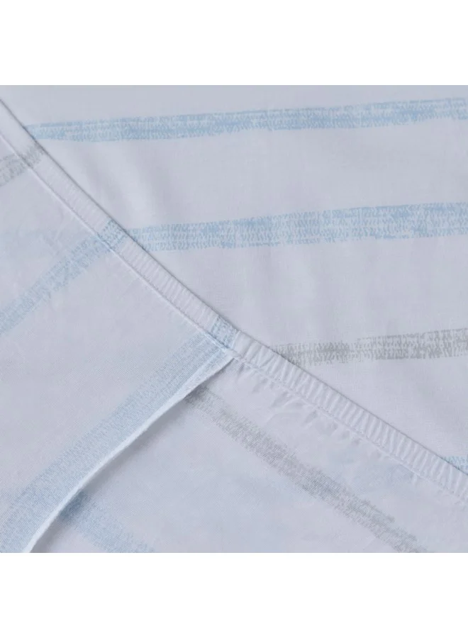 Home Box Aurora Jason Printed Cotton King Fitted Sheet 200 x 33 x 180 cm