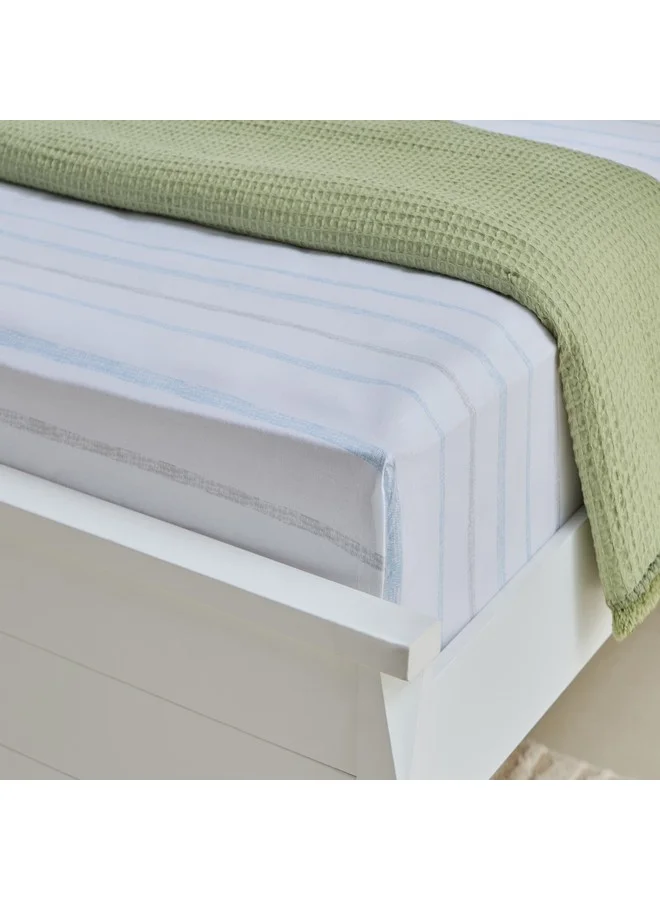 Home Box Aurora Jason Printed Cotton King Fitted Sheet 200 x 33 x 180 cm